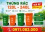 Thùng rác hình thú giá rẻ- thùng rác công cộng 120l 240l màu xanh, cam giá rẻ- lh 0911.082.000