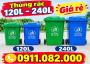 Giá thùng rác hiện nay 2026- thùng rác 120l 240l 660l giá rẻ tại miền tây- lh 0911.082.000