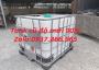 Bồn nhựa công nghiệp có khung, tank cũ, bồn nhựa màu trắng 1000l hàng mới