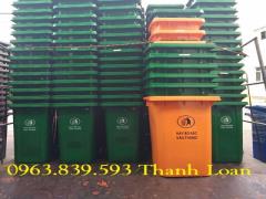 Thùng rác công cộng 240L hdpe có bánh xe rẻ./ 0963.839.593 Ms.Loan