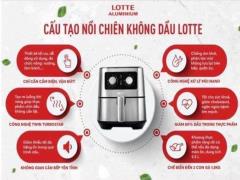 Nồi chiên ko dầu Lotte Hàn - Miễn Ship