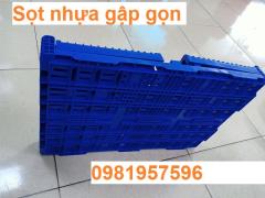 Thùng nhựa gập gọn, sóng nhựa hở, sọt nhựa gập