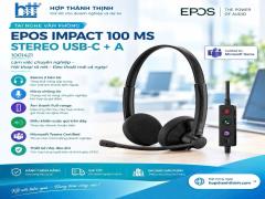 Tai nghe EPOS Impact 100 MS Stereo USB-C+A (1001421)