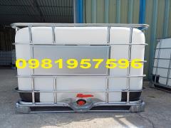 Bán Tank nhựa IBC, Bồn nhựa 1000 lít, bồn nhựa có khung sắt