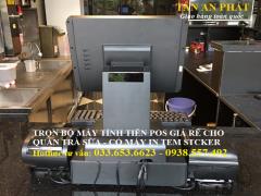 Bán trọn bộ máy tính tiền pos cho quán trà sữa giá rẻ tại Trà Vinh