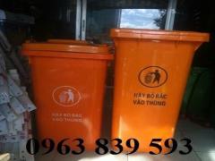 Thùng đựng rác ngoài trời dung tích 120L - 240L rẻ./ 0963.839.593