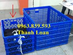 Sóng nhựa HS022 - Sóng nhựa có 8 bánh xe đựng hàng rẻ./ 0963.839.593