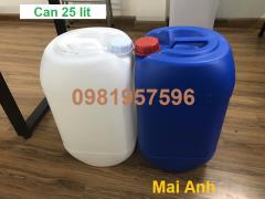 Can nhựa 25 lít đựng hóa chất, can nhua, can nhựa 20 lít, can nhựa 10 lít, can nhựa 30 lít