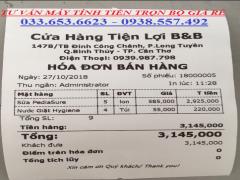 Bộ máy tính tiền giá rẻ cho tạp hóa tự chọn tại Ninh Thuận