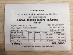 Lắp đặt Máy tính tiền cảm ứng cho Quán Ăn tại Bến Tre