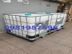 Bồn nhựa 1000l đựng hóa chất, dung môi, thực phẩm hoặc nước sạch, nước công trình