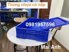 Thùng nhựa đặc có nắp, thùng nhựa công nghiệp có nắp, thùng nhựa có nắp